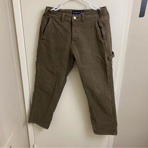 Abercrombie Cropped Carpenter Pant
